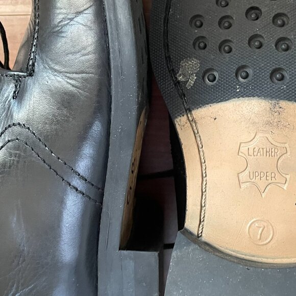 Men's Boulevard Club Black Dress Shoes - SIZE 7 - Worn only once - Picture 2 of 6